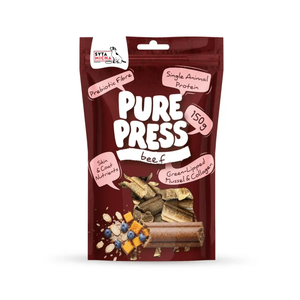 Smaczki-tloczone-na-zimno-dla-psa-Pure-Press-Beef-150-g.webp